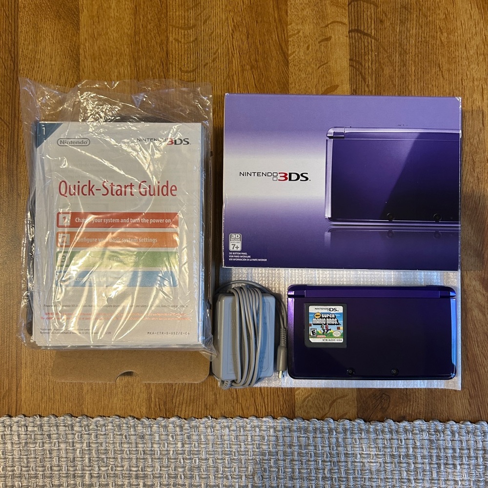 Nintendo 3DS and New Super Mario Bros DS game